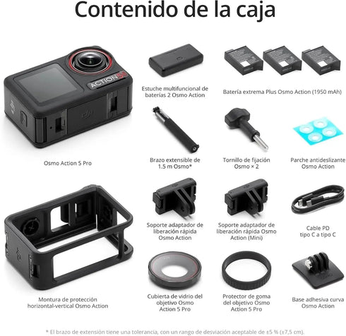 DJI Osmo Action 5 Pro Standard Combo Next-Gen 1/1.3 ″ Sensor Clear OLED Touchscreens 32X Super Slow Motion