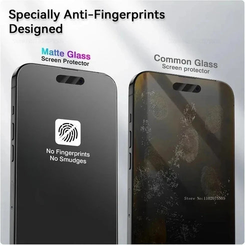 3Pcs Matte Tempered Glass Film for iPhone 17 16 15 14 Pro Max 17 Air Screen Protector for iPhone 13 12 11 Pro 16e 15 Plus XS XR