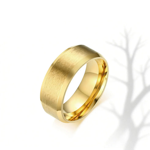 Custom Couple Rings Gift with Card Women Men PVD Plated Gold Name Rings Love Wedding Bands Personalized Name Ring Wedding Gifts