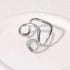 LATS Stainless Steel Gold Color Rings for Women Men 2024 Colorfast Popular Party Personalized Exaggerated Charms Jewelry Gifts