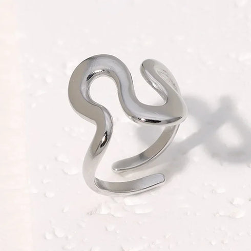 LATS Stainless Steel Gold Color Rings for Women Men 2024 Colorfast Popular Party Personalized Exaggerated Charms Jewelry Gifts