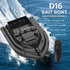D16 Fishing Bait Boat with Single Bait Containers Automatic Bait Boat with Remote Control with 400-500M Remote Range 12000mAh