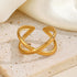 LATS Stainless Steel Gold Color Rings for Women Men 2024 Colorfast Popular Party Personalized Exaggerated Charms Jewelry Gifts