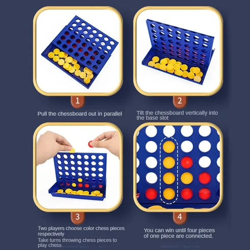 Connect Four In A Line Board Game Connect Classic Family Board Game Toy Fun Educational Toy for Kids Children Entertainment Game