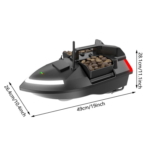 Modern GPS Fishing Bait Boat with 3 Bait Containers 12000mAh Wireless Bait Boat with Automatic Return Function Various styles