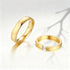 Custom Couple Rings Gift with Card Women Men PVD Plated Gold Name Rings Love Wedding Bands Personalized Name Ring Wedding Gifts