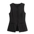 MUJER 2025 White Sleeveless Vest Women Button Summer Vests for Women Jacket Pink Vest Top Women Streetwear Women's Tailored Vest