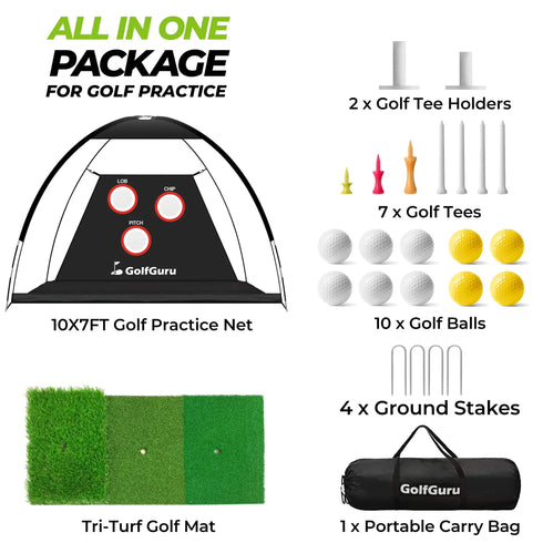 Golf Professional Practice Net Golf Hitting Cage Indoor Outdoor Exercise Practice Training Auxiliary Tool High Impact Hitting