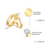 Custom Couple Rings Gift with Card Women Men PVD Plated Gold Name Rings Love Wedding Bands Personalized Name Ring Wedding Gifts
