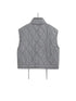 Autumn Winter Women Standing Collar Light weight Sleeveless Cotton Coat Vest Women Pocket Decoration Tank Top