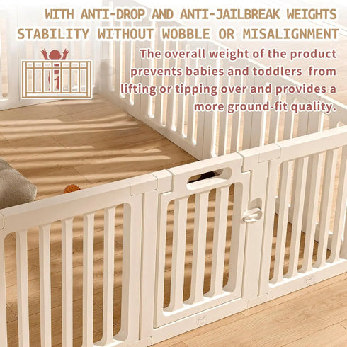 Baby and Toddler Playpen, Safety Gate for Baby Fence, Baby Playpens for Indoor and Outdoor