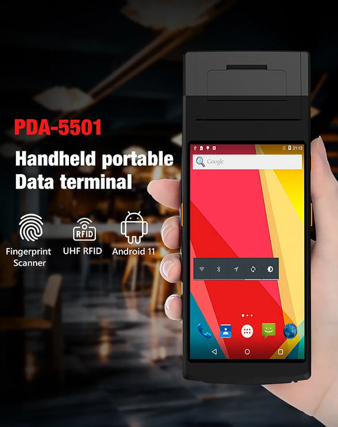 5.5 Inch Android 11 4+64G Rugged Mobile Computer PDAs for Parking Charging System Payment Terminal Handheld PDA