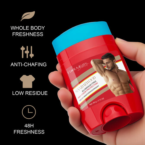 Old Spice Sandalwood Deodorant Men,Body Odor RemoveCream,Aluminum Free,High Endurance,Sweat Defense & Odor Protection,Portable