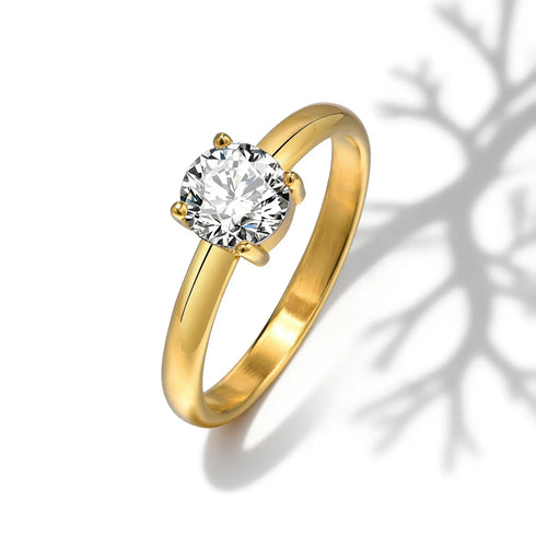 Custom Couple Rings Gift with Card Women Men PVD Plated Gold Name Rings Love Wedding Bands Personalized Name Ring Wedding Gifts