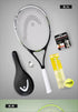 HEAD Tennis Racket Beginner Carbon Composite One-Piece Racket College Students Exercise Sports