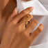 LATS Stainless Steel Gold Color Rings for Women Men 2024 Colorfast Popular Party Personalized Exaggerated Charms Jewelry Gifts