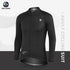 XINTOWN Men's Long Sleeve Cycling Jersey, Spring/Summer Racing Apparel, Export Bicycle Clothing, Solid Color Long Top