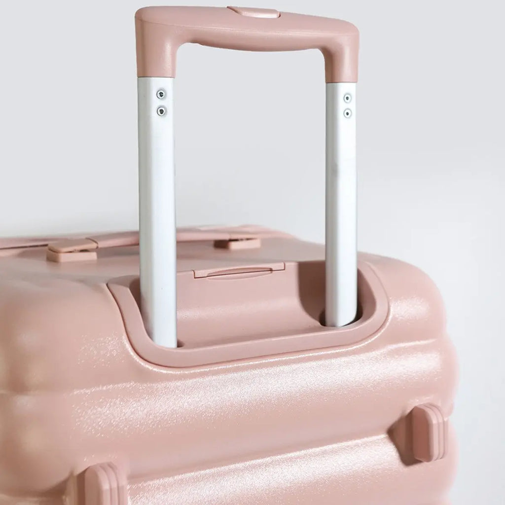 SUPER SOLU suitcase (18-inch hand luggage/22-inch checked luggage, selectable separately), PC+ABS lightweight trolley with antibacterial nanosilver handle, TSA lock, organizer interior hand fan – shipped from Germany