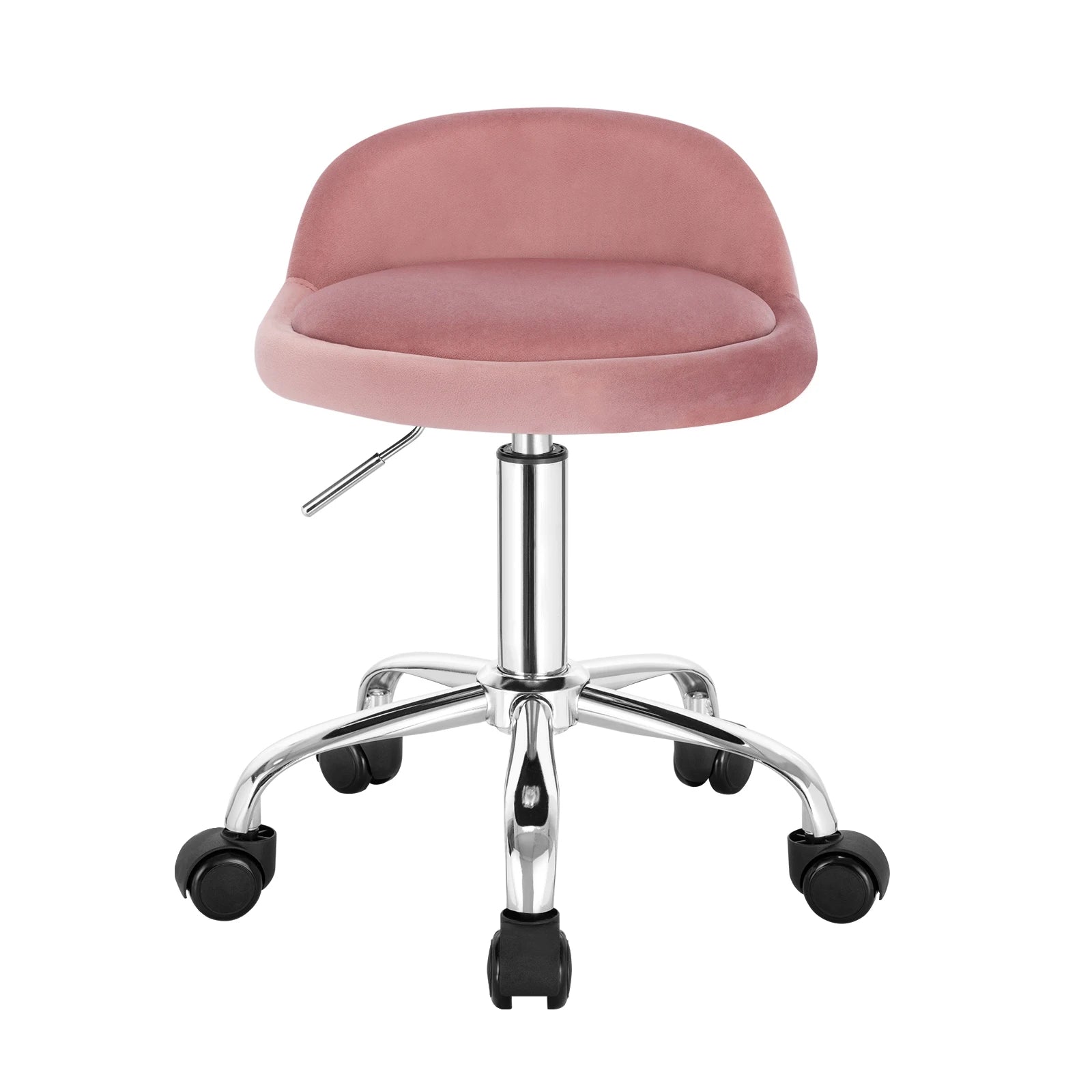 WOLTU Swivel Office Stool with Wheels Height Adjustable Computer Chair With Low Backrest Work  Roller Rocker Dressing Stool Main image