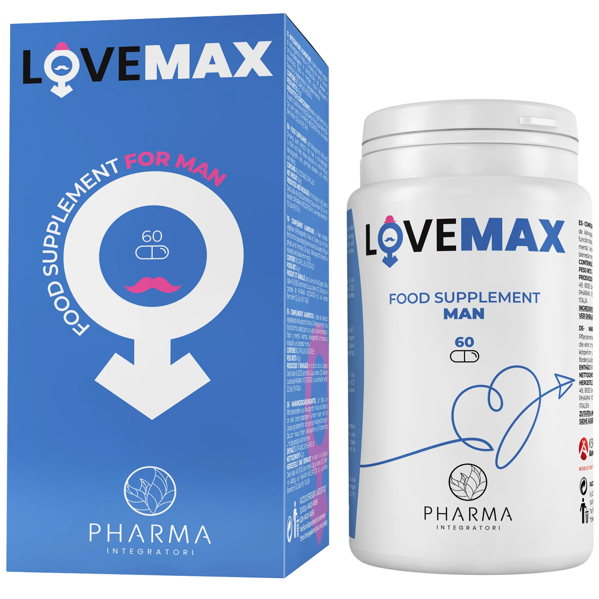 Supplement for man with maca, ashwagandha, zinc and ginseng Main image