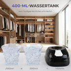 Portable Clothes Steamer 1800W Handheld Steam Iron, 3 Levels Adjustable 25-35g/min, Steam Brush with 400ml Detachable Water Tank, 20s Fast Heating, for Travel & Home, Wrinkle Remover for Clothes