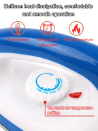Adjustable Temperature Portable Electric Iron Fast Heating Travel Craft Dry Ironing Machine Clothes Wrinkle Removal Baseplate