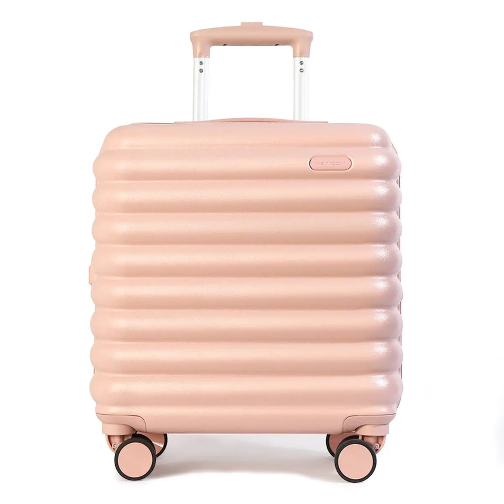 SUPER SOLU suitcase (18-inch hand luggage/22-inch checked luggage, selectable separately), PC+ABS lightweight trolley with antibacterial nanosilver handle, TSA lock, organizer interior hand fan – shipped from Germany
