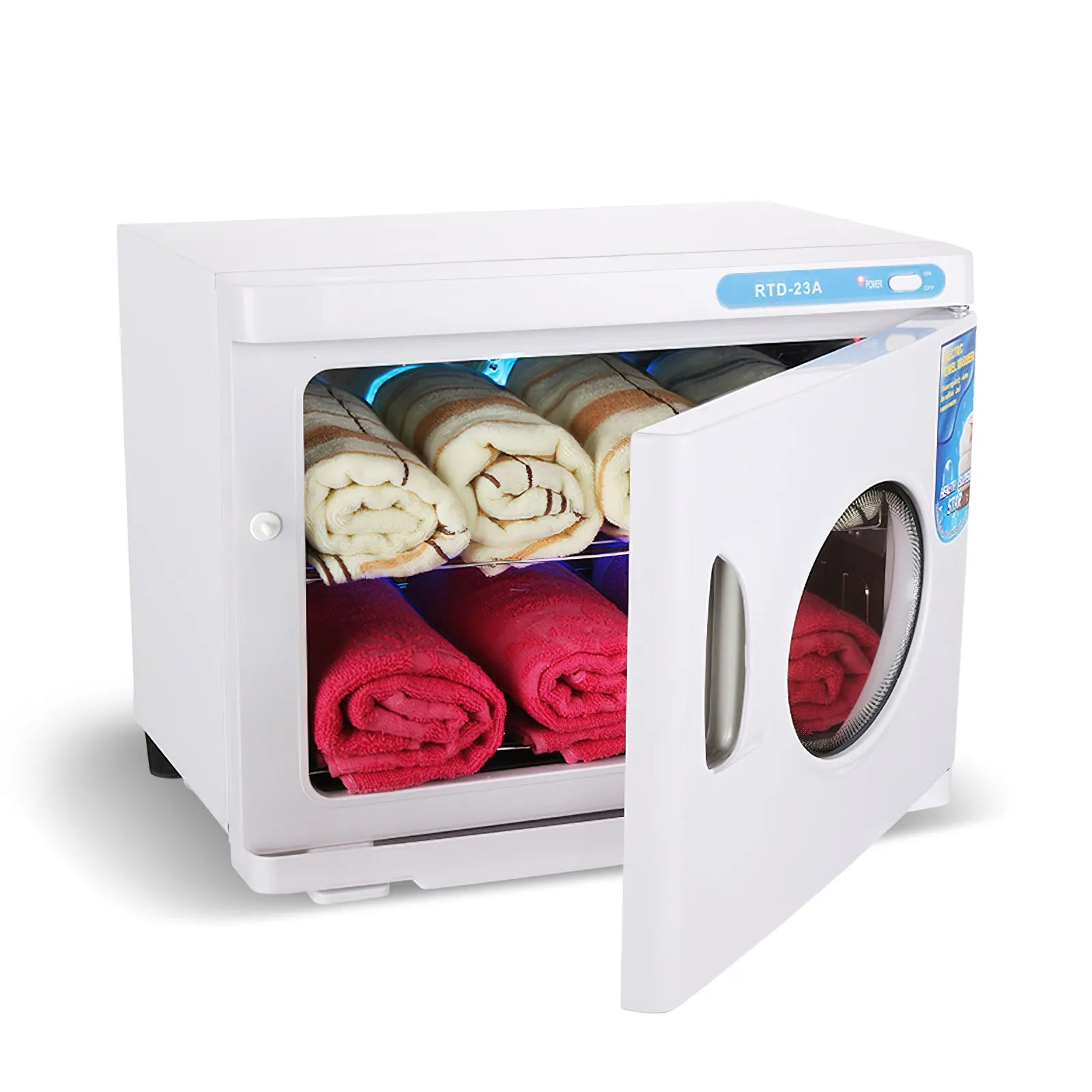 23L Towel Warmer & UV Sterilizer Cabinet, 200W Heated Disinfection with Dual Trays for Salon, SPA, Gym, 70°C & UV Sanitizing Main image