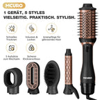 Professional 5-in-1 Hot Air Brush Set, Ionic Technology, 1200W Hair Dryer Styler Tool, 4 Heat Settings, 360° Swivel Cord