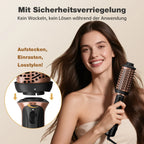 Professional 5-in-1 Hot Air Brush Set, Ionic Technology, 1200W Hair Dryer Styler Tool, 4 Heat Settings, 360° Swivel Cord