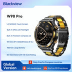 Blackview W90 Pro Smartwatch 1.43" AMOLED Display,Bluetooth Calling,Heart Rate Monitor, 900mAh/ 20Days Standby,Men's Smartwatch