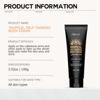 self-tanning lotion can be used on all parts of the face and body to hydrate and moisturize. faster and deeper tanning effects