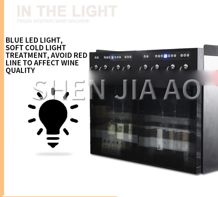 Commercial Nitrogen Preservation Wine Grater Dispenser Automatic Preservation Wine Refrigerator Red Wine Dispenser