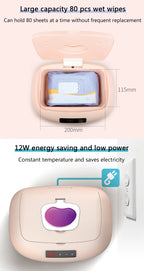 DMWD Household Wet Wipes Heater Electric Infant Baby Wet Tissue Facial Mask Heating Machine Adjustable Constant Temperature 220V