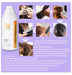 PURC 1000ml Keratin Hair Straightening Smoothing Treatment For Curly Frizzy Hair Care Brazilian Keratin Products Professional