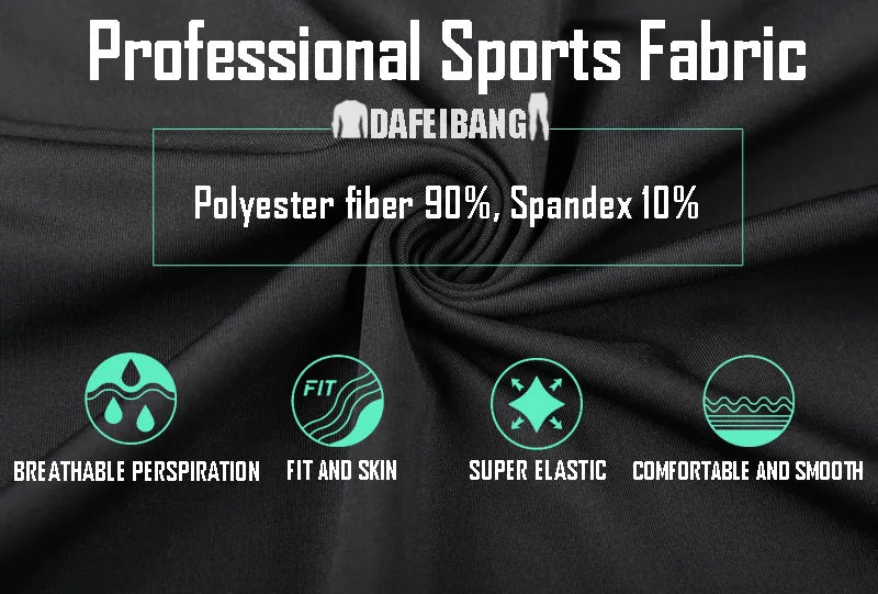 Man Compression Sports Suit Quick Drying Perspiration Fitness Training MMA Kit Rashguard Male Sportswear Jogging Running Clothes