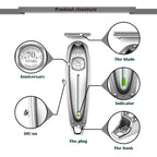 Kemei 1949 All-Metal Hair Trimmer Professional Clipper For Barber Rechargeable Men Electric Beard Shaver Hair Cutting Machine