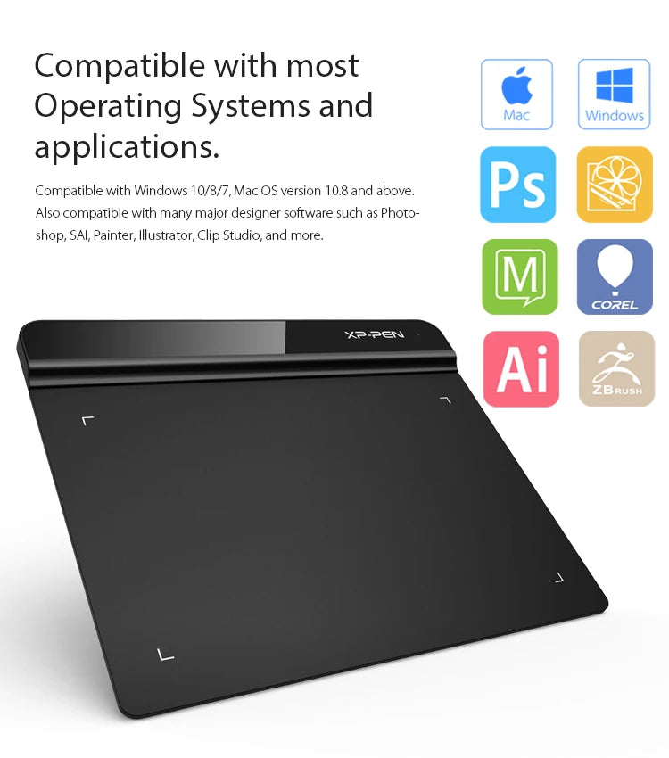 XPPen Star G640 6 x 4 Inches Drawing Tablet 8192 Level Support Windows Mac Digital Graphic Tablet for Drawing & Game OSU
