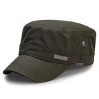 Spring Big Head Man Large Size Army Flat Cap Men Summer Cotton Plus Size Mesh Military Hat 55-60cm 60-65cm
