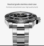 ADDIESDIVE Men's Classic Watch with Ceramic Bezel 200m Water Resistant Casual Quartz Watch BGW9 Blue Luminous Gift Watch MY-H3-2