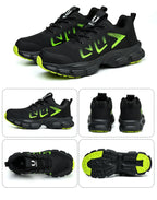 New Arrivals Orange Light Weight Steel Toe Brand MD Sole Fashion Sport Comfortable Breathable Work Safety Shoes for Men