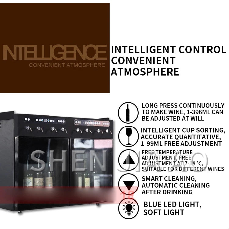 Commercial Nitrogen Preservation Wine Grater Dispenser Automatic Preservation Wine Refrigerator Red Wine Dispenser