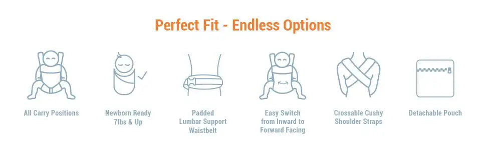 Egobaby Omni Baby Carrier Cotton Breathable Ergonomic Backpacks Holder Shoulder Waist Belt Sling Suspenders 360