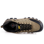 Hiking Shoes Non Slip Mountain Sneakers Winter Lace Up Retro Leather Shoe Sport Outdoor Trail Off-Road Trek Men Women Footwear