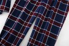 Men's Home Suits Long-sleeved Trousers Suits for Autumn and Winter Pijamas for Men Flannel Plaid Design Pajamas for Men