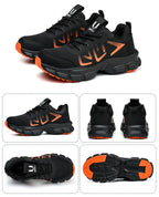 New Arrivals Orange Light Weight Steel Toe Brand MD Sole Fashion Sport Comfortable Breathable Work Safety Shoes for Men