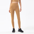 SOISOU Nylon Yoga Pants Gym Leggings Women Girl Fitness Soft Tights High Waist Elastic Breathable No T Line Sports Pants