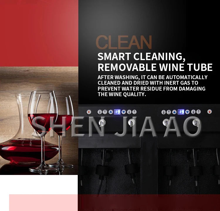 Commercial Nitrogen Preservation Wine Grater Dispenser Automatic Preservation Wine Refrigerator Red Wine Dispenser
