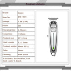 Kemei 1949 All-Metal Hair Trimmer Professional Clipper For Barber Rechargeable Men Electric Beard Shaver Hair Cutting Machine