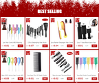 12/18PCS Professional Hair Brush Comb for Salon Barber Hairdressing Styling Tools - New Hairbrush Hair Care with Free Gift